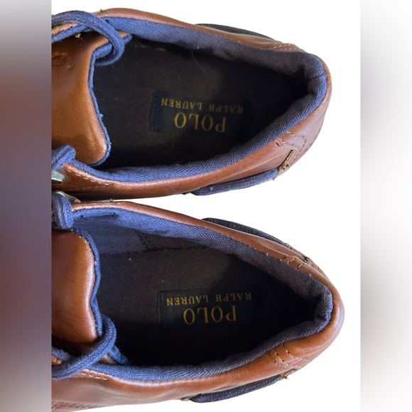 Polo Ralph Lauren Men ́s Ramiro Sneakers - Polo Tan/Newport Navy Size 9.5D - Picture 9 of 15